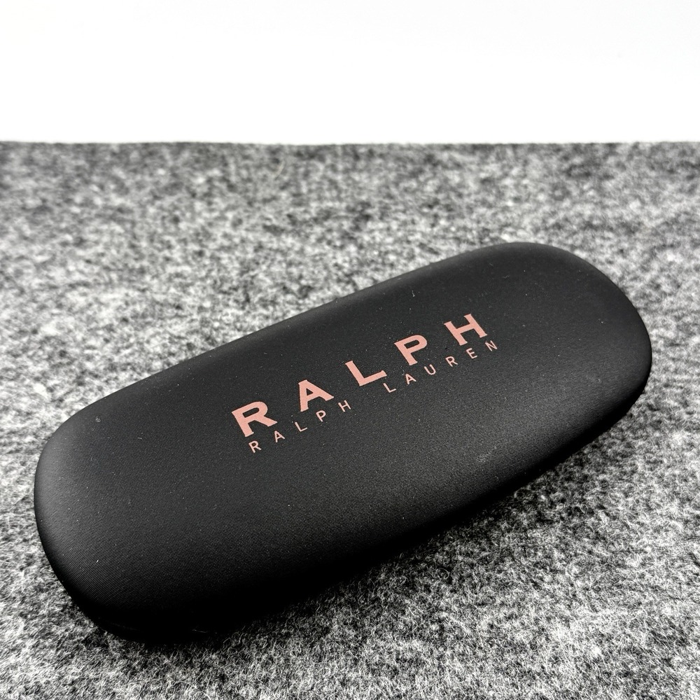 Vtg Ralph by Ralph Lauren Sunglasses Eyeglasses Small Black Case Velvet Lined‎ F